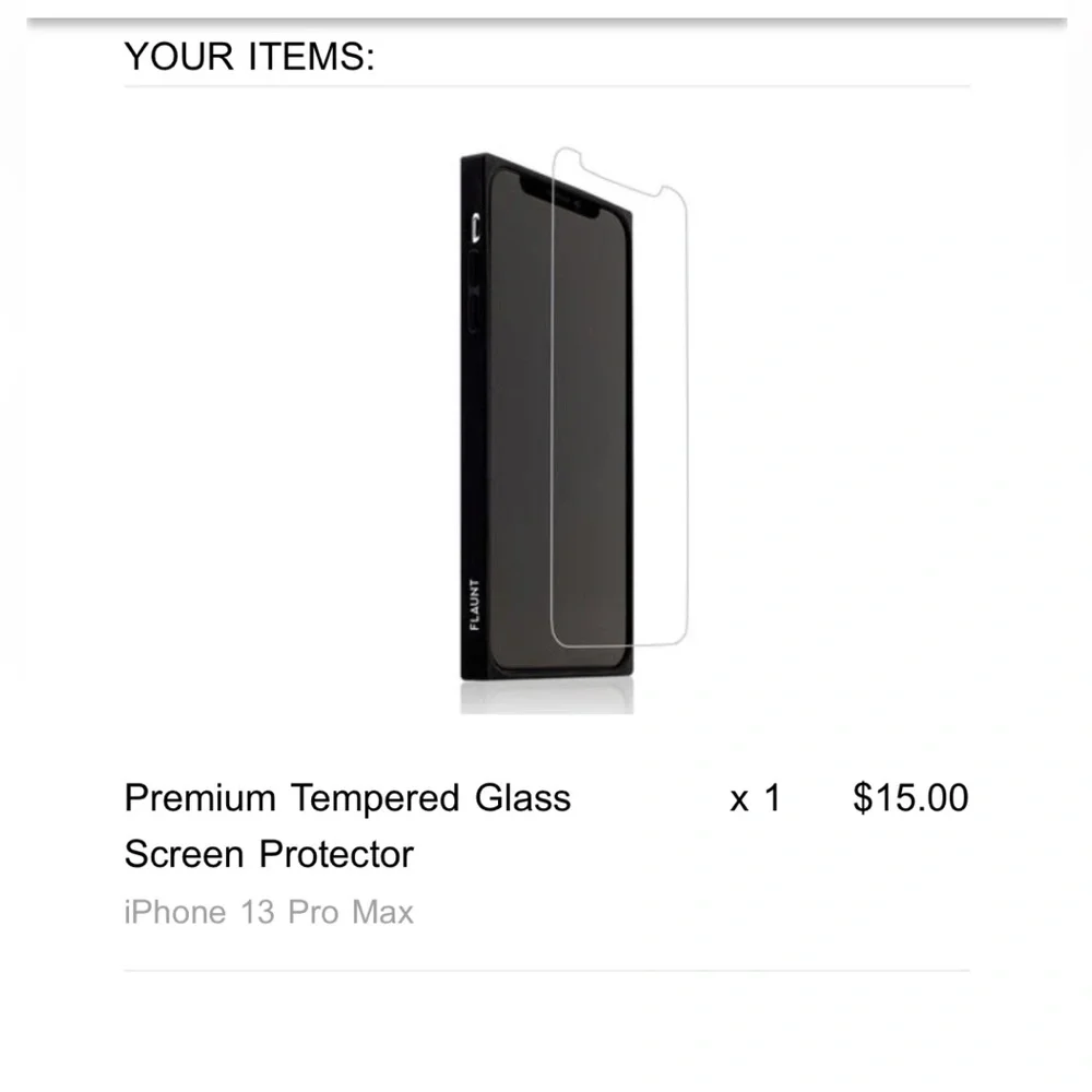 Tempered glass for iPhone 13